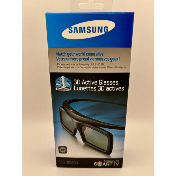 Samsung‎ Black SSG-3050GB 3D Active Glasses for Compatible Samsung Smart TV 
NIB - Picture 1 of 6